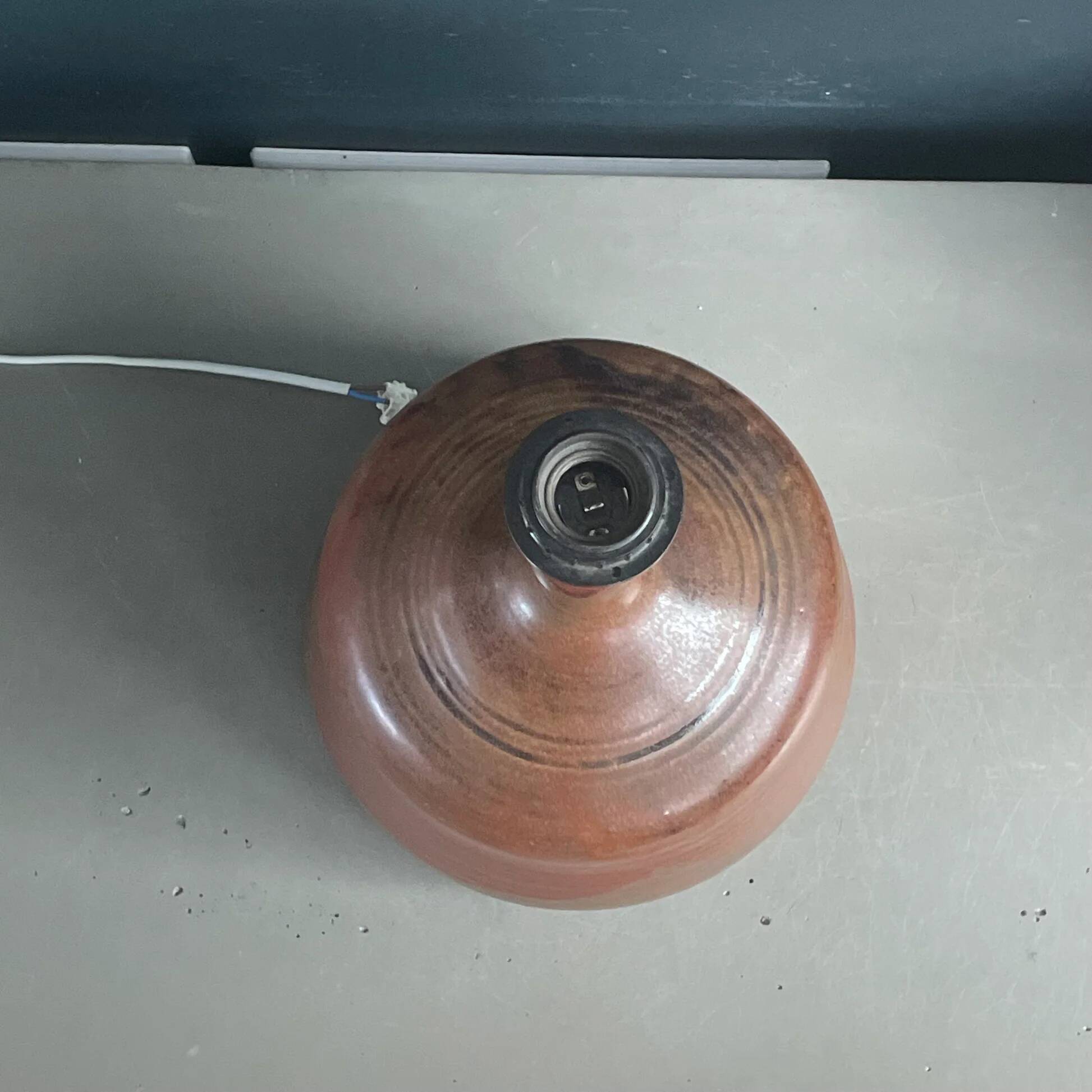 Pied de lampe vintage en céramique