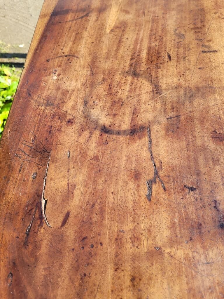 Walnut farm table - 6 feet - 10 places