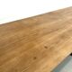 XXL farmhouse table in solid oak 350 cm - Reconstruction Style - 1950s