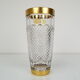 Mid-century glass vase,bohemia crystal,circa 1960's.