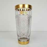 Mid-century glass vase,bohemia crystal,circa 1960's.