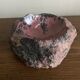 Raw pink marble trinket tray, 1970