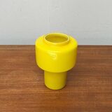 Mid-century yellow glass table lamp model 120 by Uno & Östen Kristiansson for Luxus, Vittsjö, Sweden, 1950s.