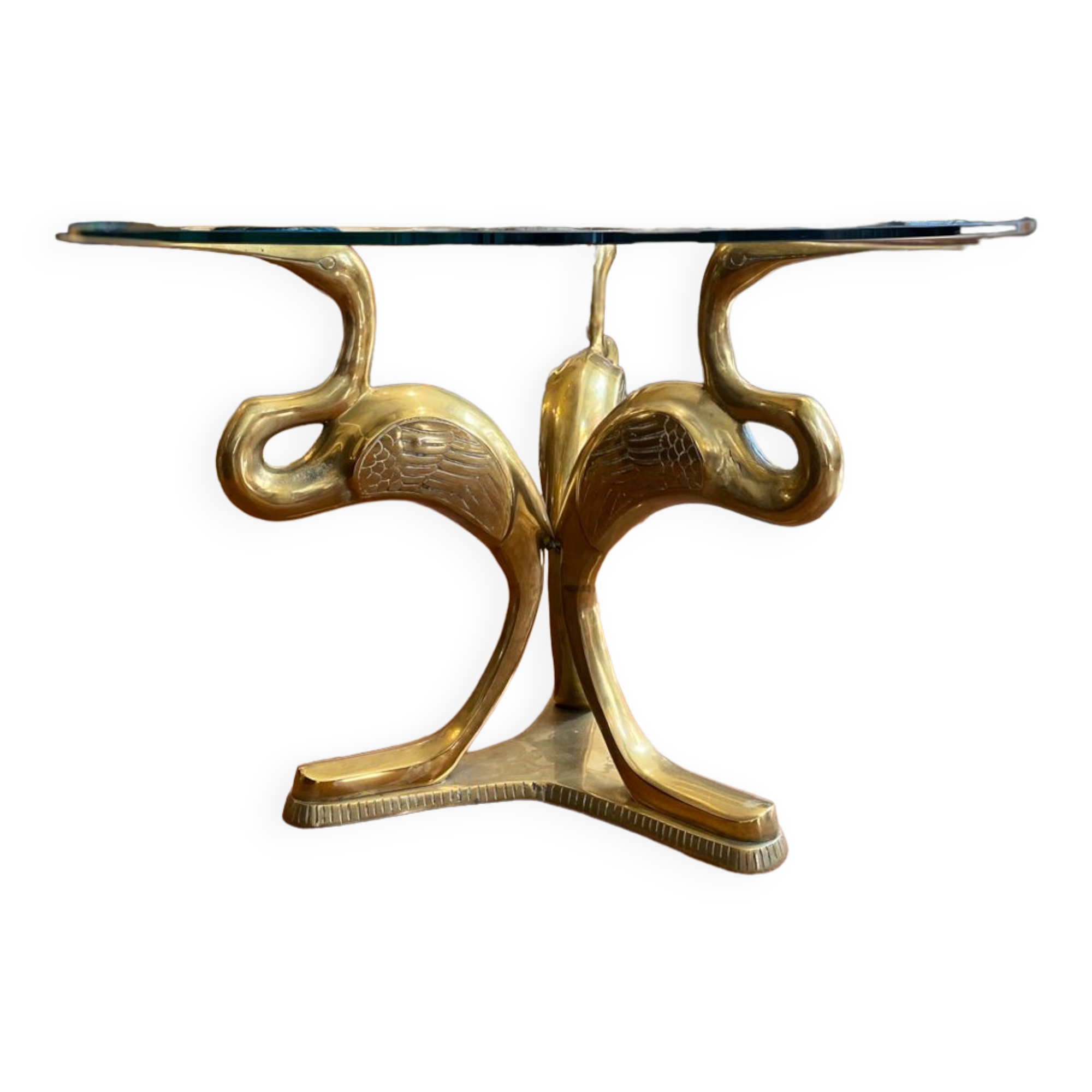 Hollywood Regency Heron Coffee Table