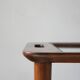 Italian Modern Mahogany Bar Cart with Serving Tray
