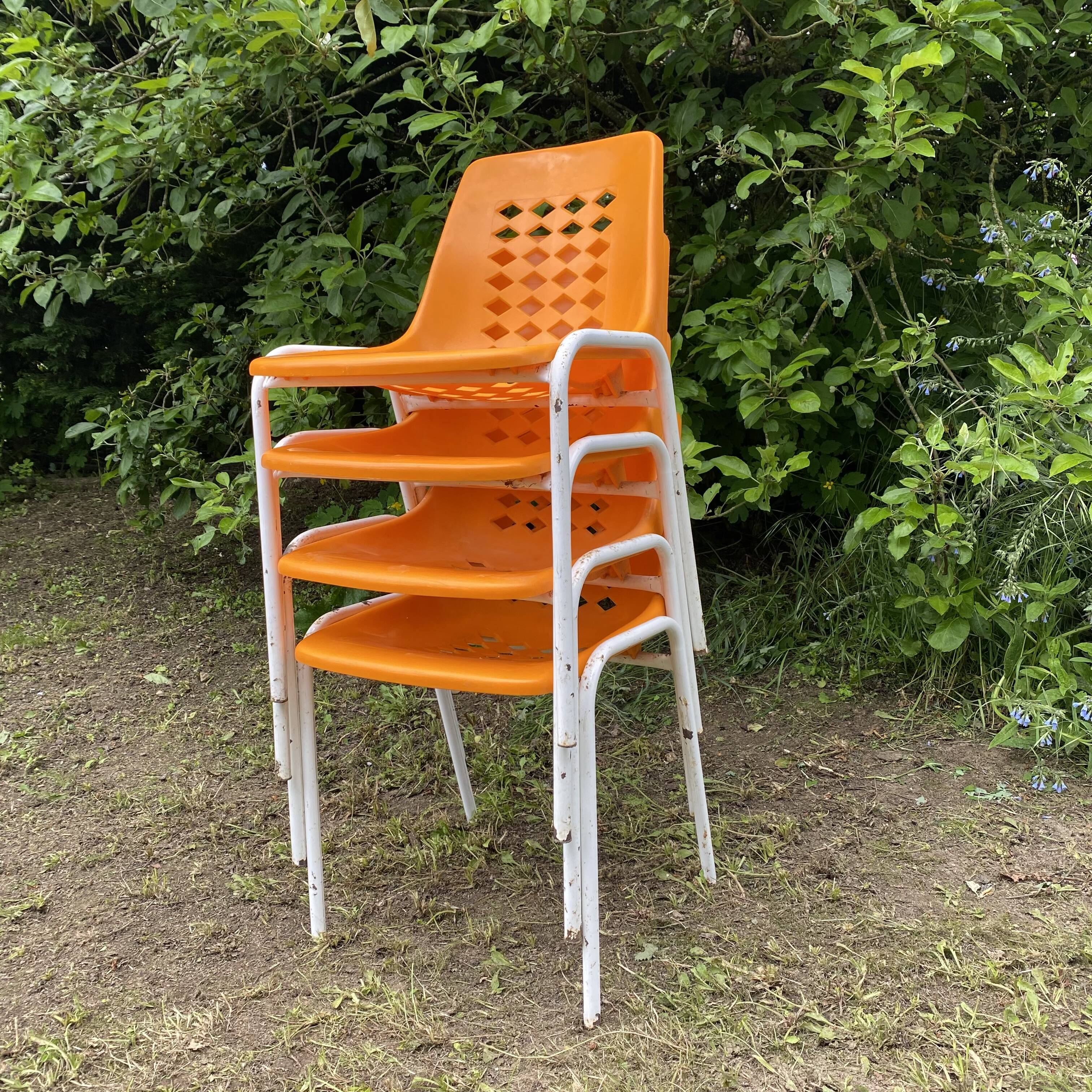 Bar terrace chairs, 70s