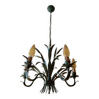 Vintage ear of wheat chandelier