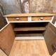 Rustic wooden and paper Parisian buffet