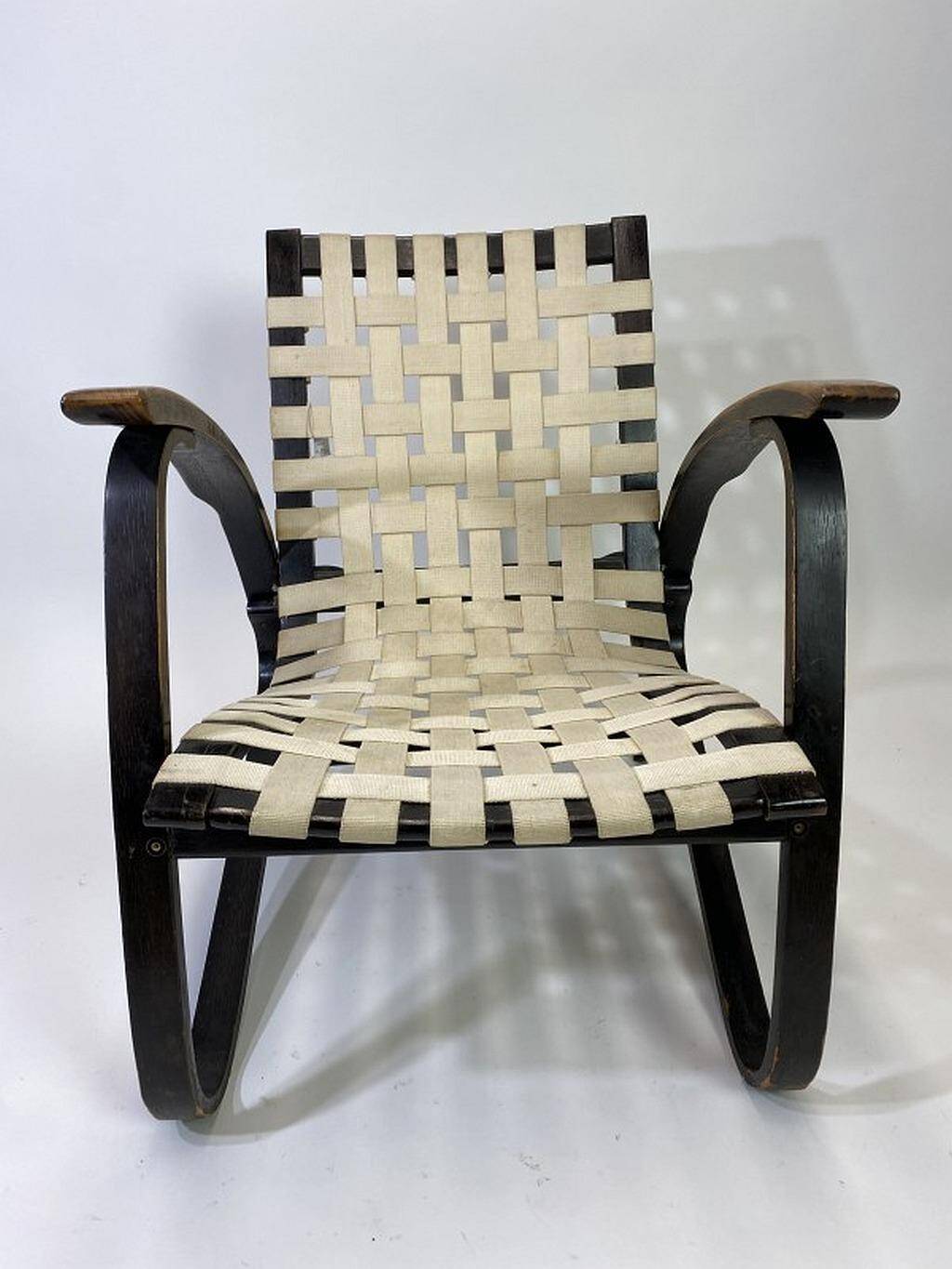 Fauteuil lounge noir par Jan Vanek