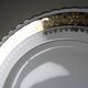 Set of 6 vintage flat plates ADP L Royal Limoges, gilded porcelain - 2