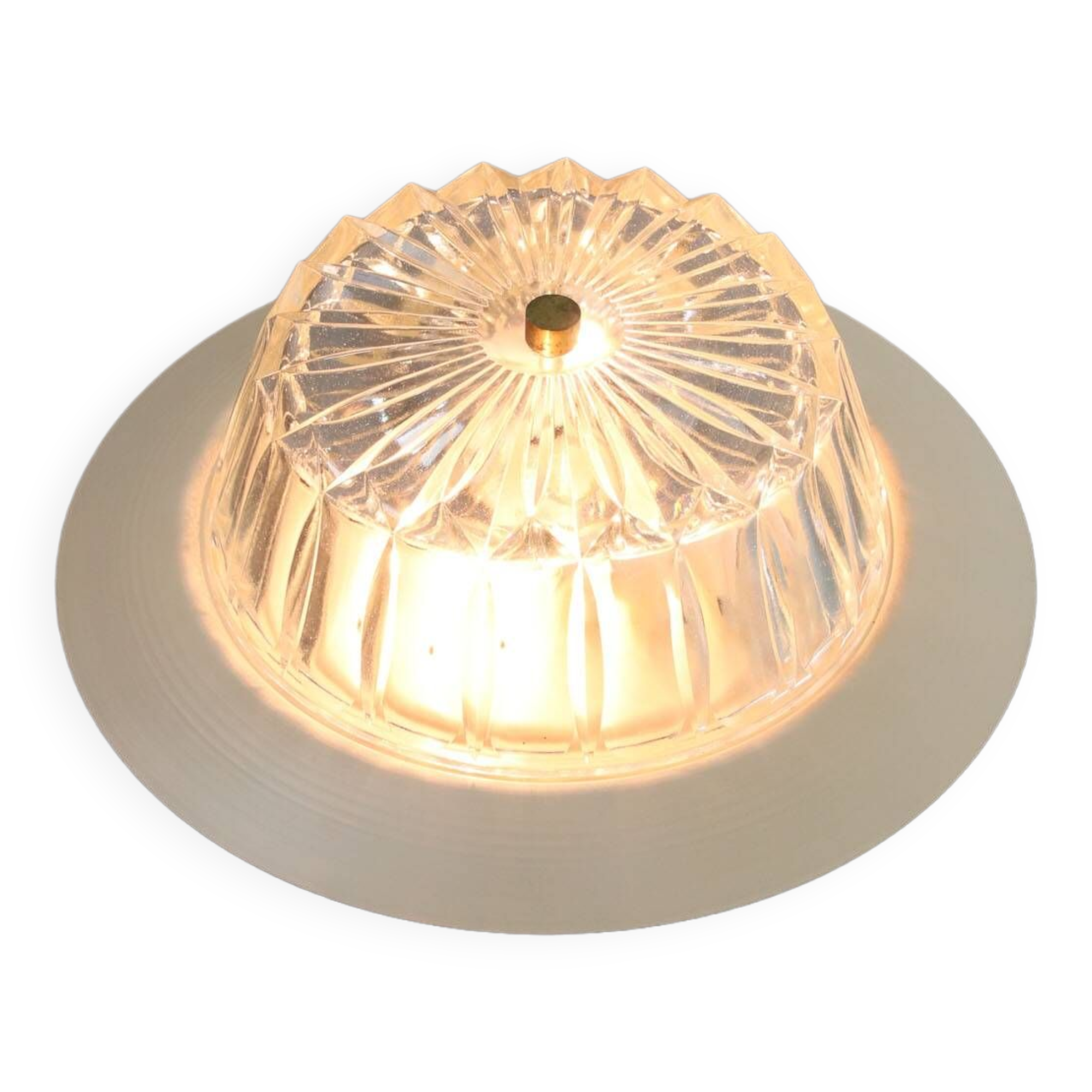 Mid-century Crystal Wall or Ceiling Lamp