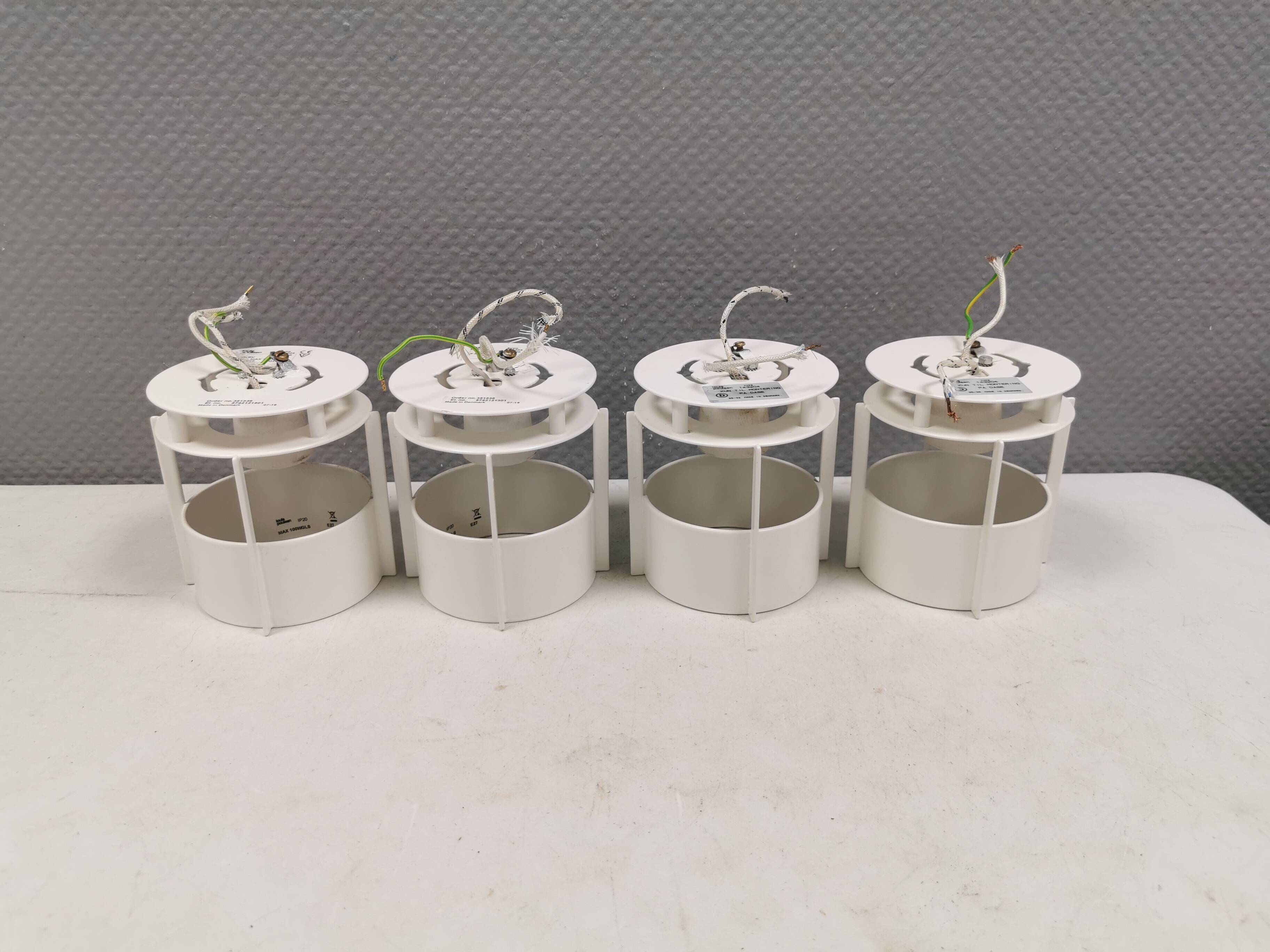 Four Magazine Spots/Lamps, by Vilhelm Wohlert for Louis Poulsen 70s Denmark