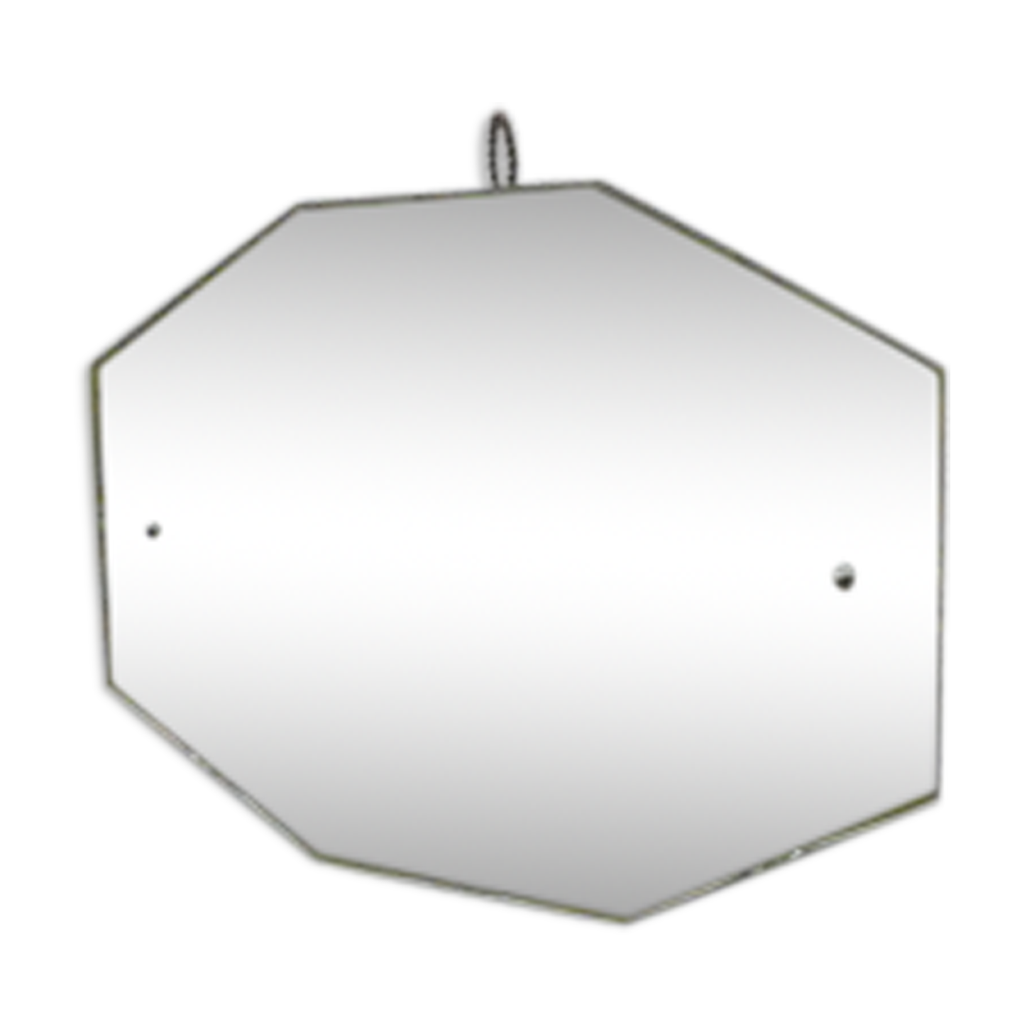 Miroir octogonal des années 50 45x56cm