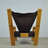 Vintage safari easy chair by john de haard / 1960s  gebroeders jonkers
