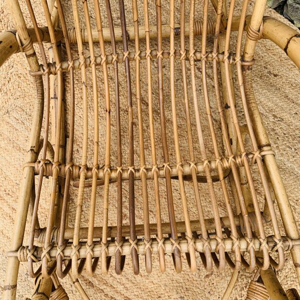 Paire de Rocking-chair en rotin par rohe noordwolde