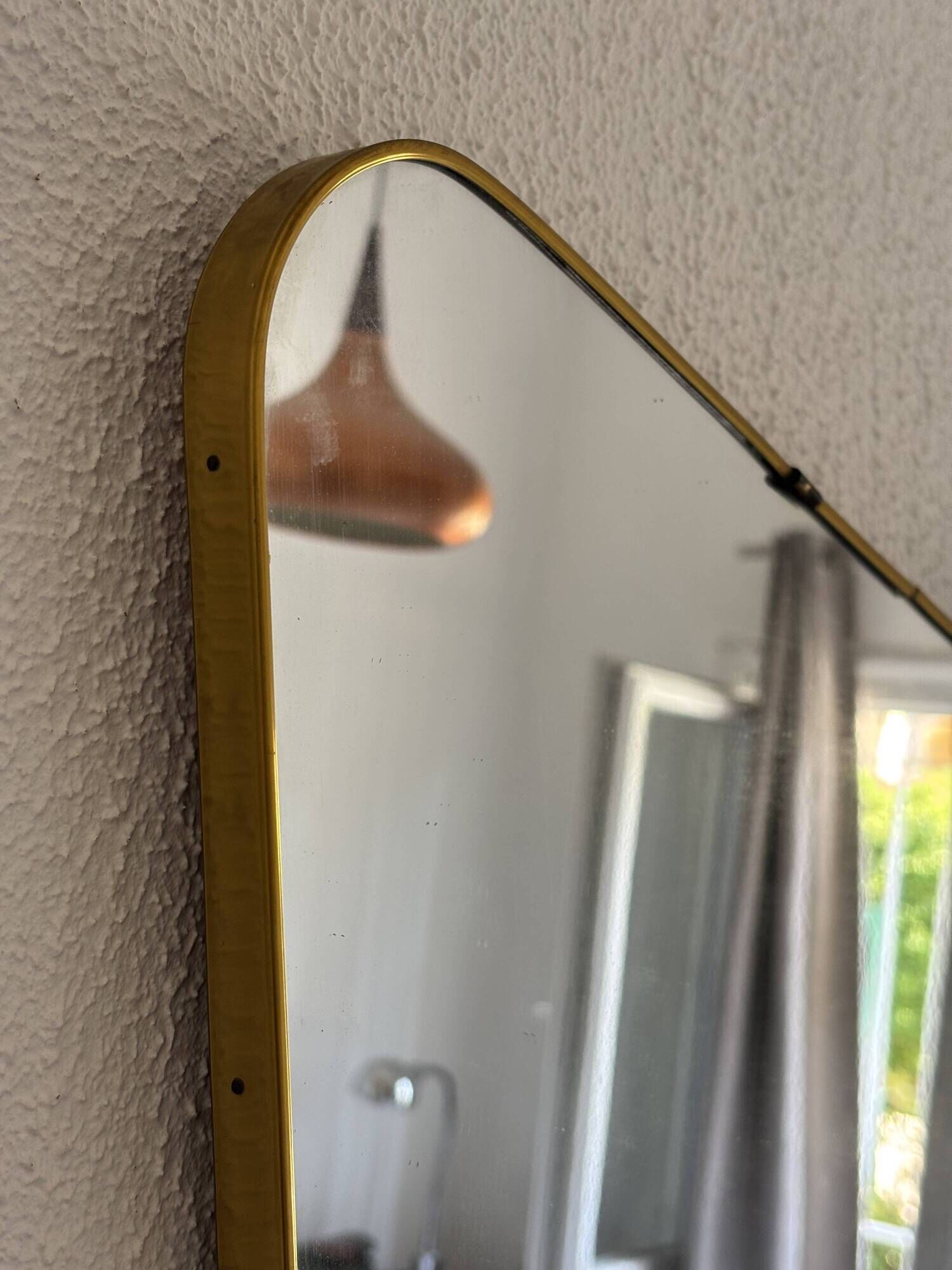 Vintage 1960 asymmetrical mirror - 60 x 34 cm
