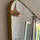 Vintage 1960 asymmetrical mirror - 60 x 34 cm