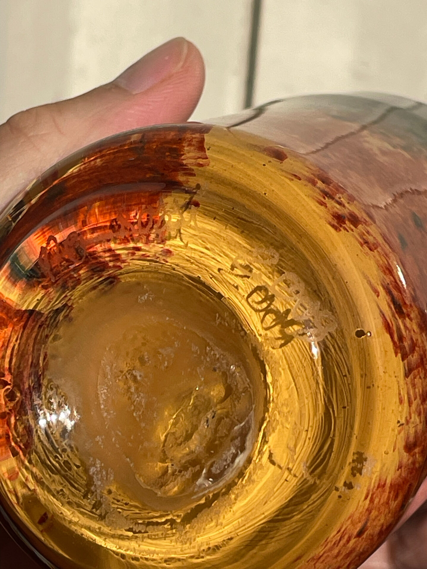 Da’ Rossi 2008 pair of artisanal handblown glass tumblers