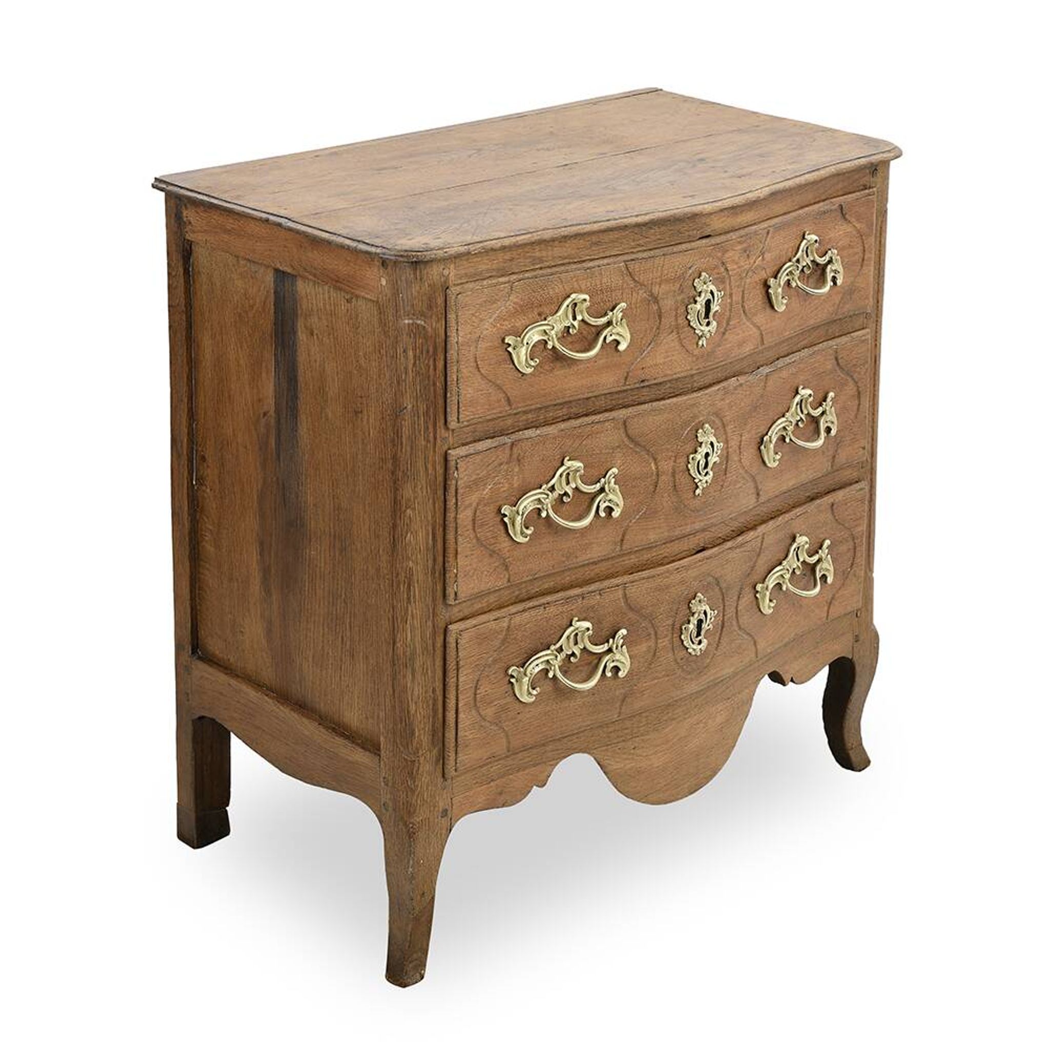 Louis XV chest of drawers in solid wood
