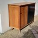 Meuble enfilade vintage bois mélamine année 50 pieds compas
