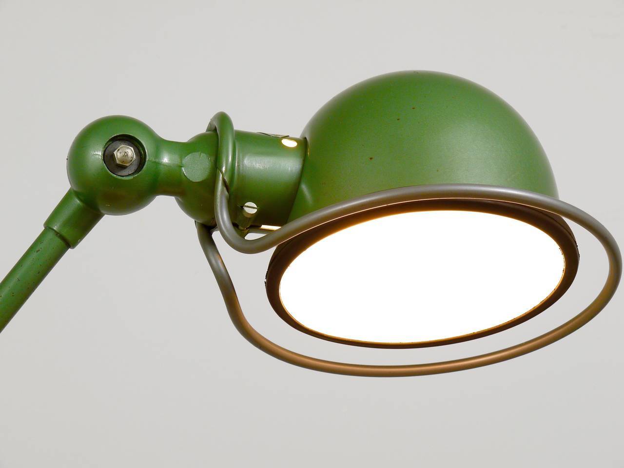 Matching industrial clamp lamp by Jean Louis Domecq for Jielde Lyon, 1950s.
