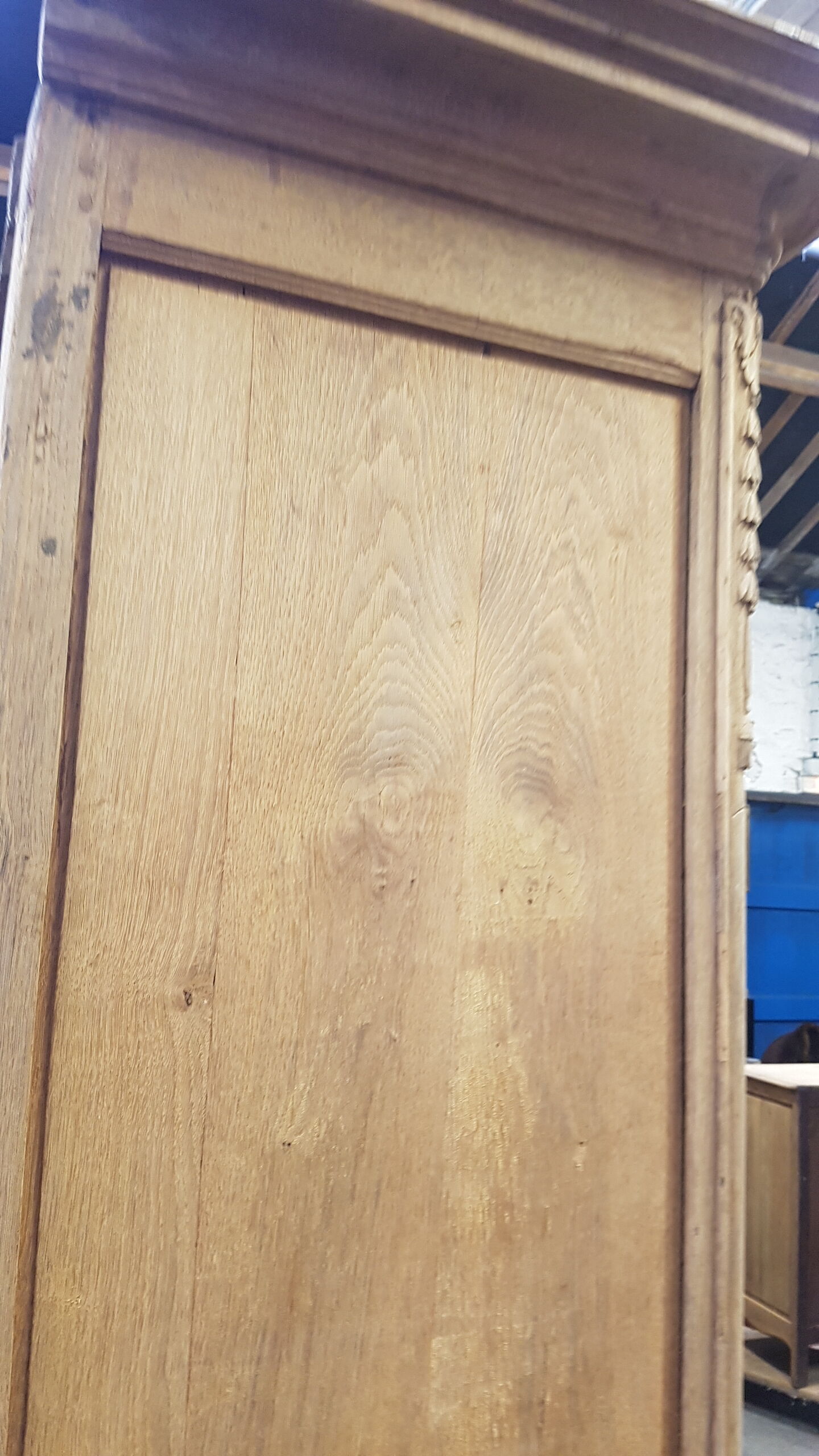 Old Norman wardrobe stripped