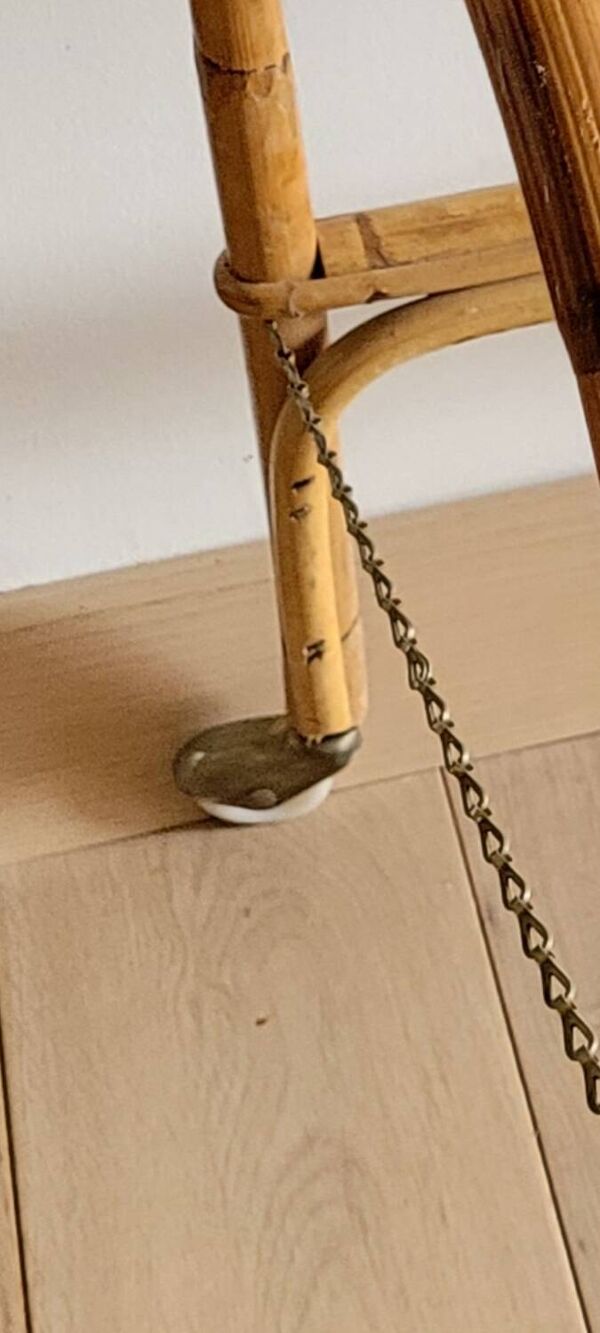 Couffin en rotin avec support