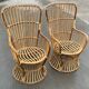 Set of two mid century rattan armchairs by bonacina 1950 design