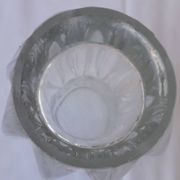 Pressed glass vase