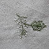 Embroidered tea tablecloth or curtain