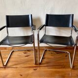 Beautiful set of (2) MG5 chairs by Matteo Grassi