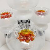 Lámpara de mesa de cristal " Mazzega". Italia, 1970s.