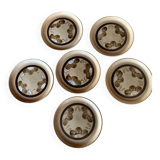 6 dessert plates Sarreguemines Atelier d'Art de Lorraine