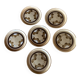6 dessert plates Sarreguemines Atelier d'Art de Lorraine