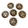 6 dessert plates Sarreguemines Atelier d'Art de Lorraine