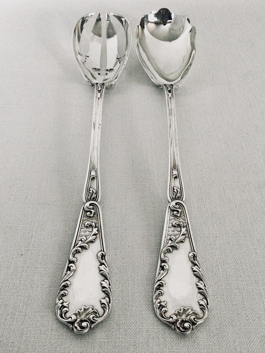 Couverts à salade en argent Henri Lapeyre