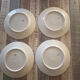Set of 4 plates in genuine Limoges porcelain – marking ULM F