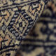 Tapis vintage pakistanais noir bleu oriental bukhara d’ikea, années 1960
