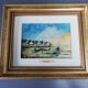 Tableau peinture sur carton Morbihan F. Beaumont