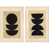 Collage duo - Gao and Goa - signed Eawy