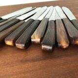 Set of 12 horn knives 1950