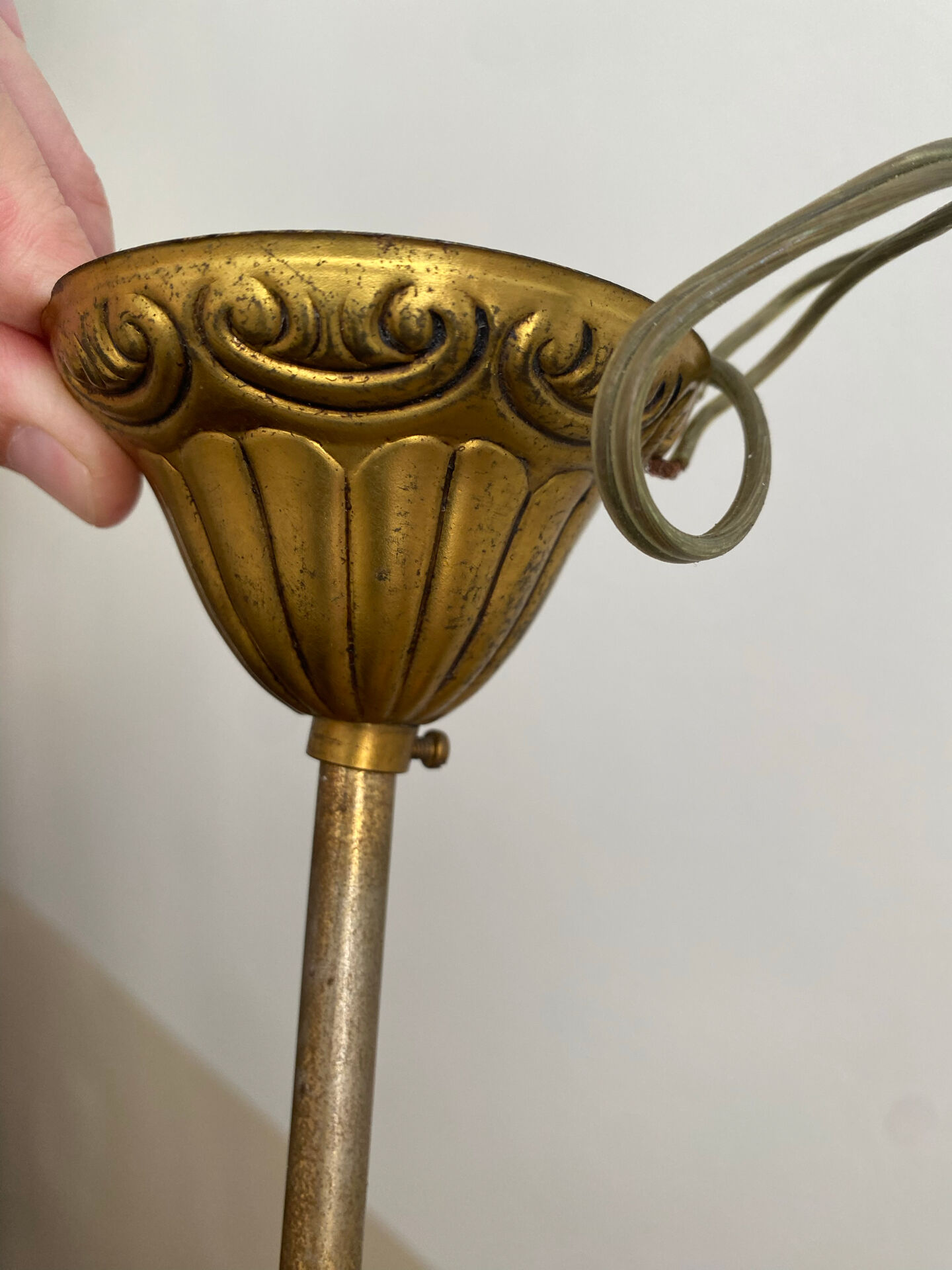 Lustre vintage en bronze