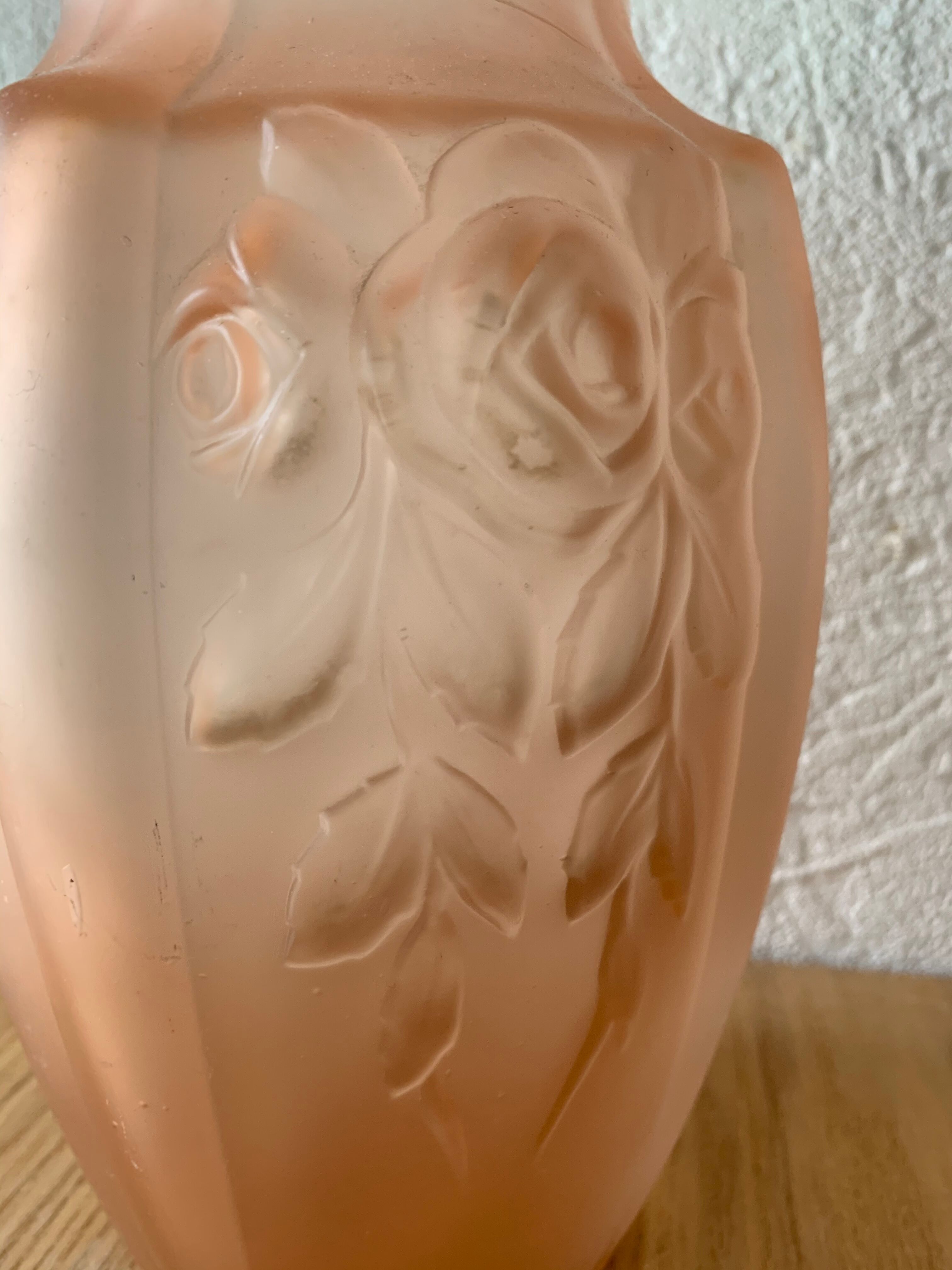 Pink art deco vase