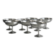 8 large stainless steel footed bowls Letang Remy