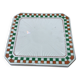 Vintage checkered ceramic trivet
