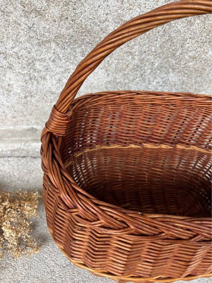 Vintage wicker basket