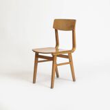 1 of 14 plywood dining chairs, Czechoslovakia, 1960s