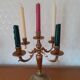 5-light bronze or gilded brass candlestick