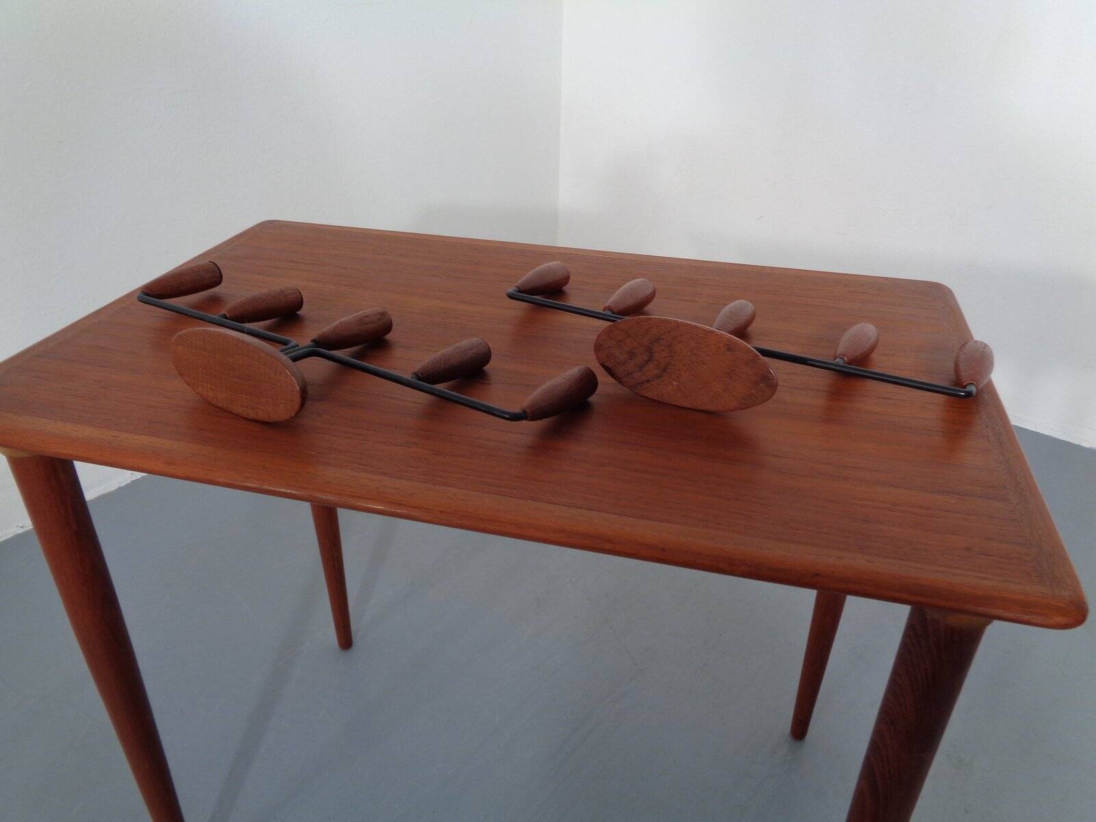 Danish Filigree Teak Candleholders, 1960s, Set of 2