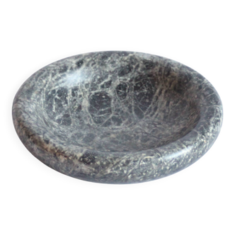 Black marble vide poche trinket bowl, Belgium 1960s.